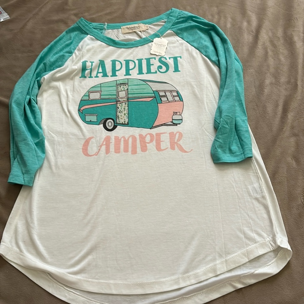 WANDERER HAPPIEST CAMPER 3/4 TEE
